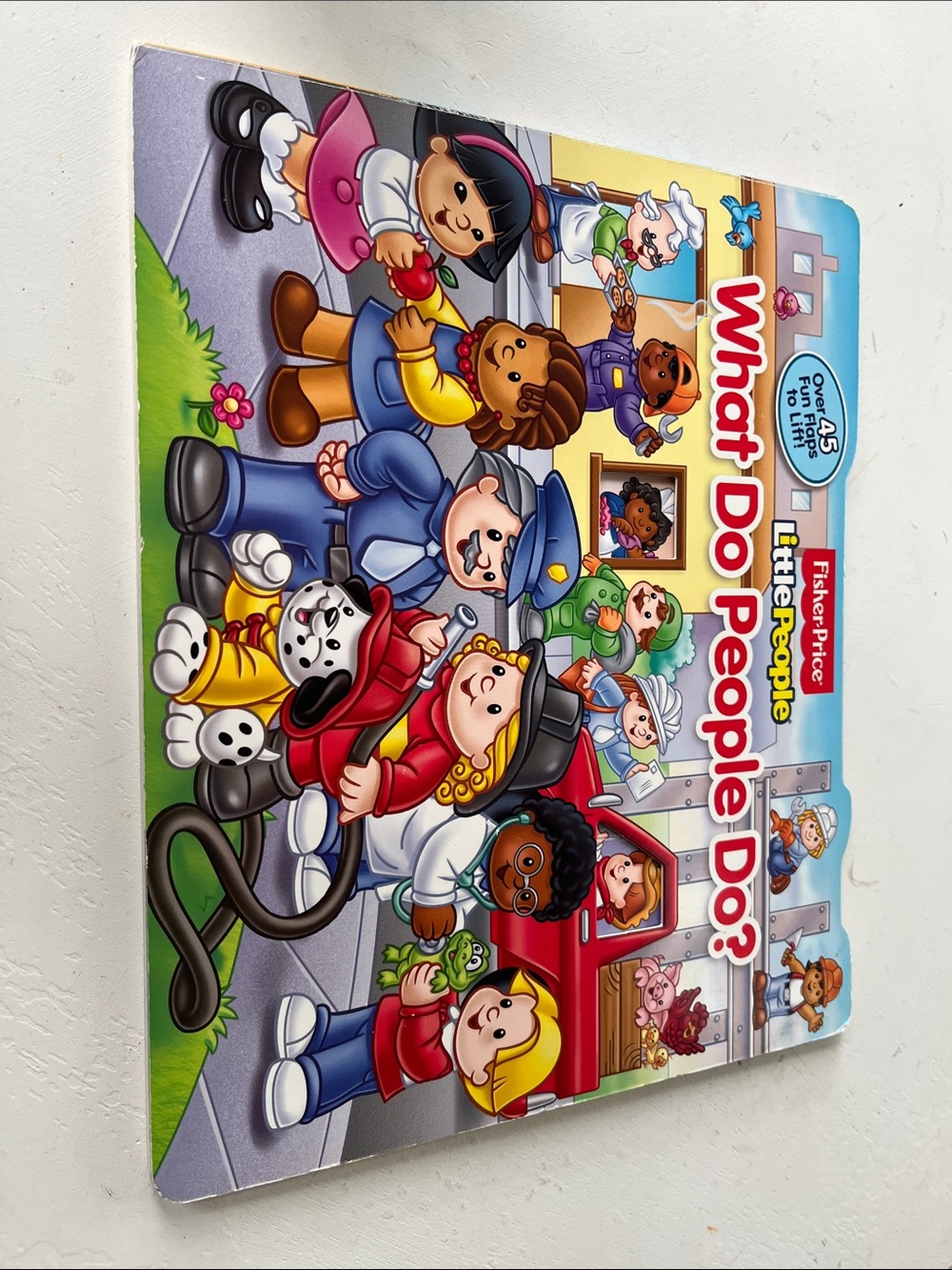 5/$25 💛Fisher-Price Little People "What Do People Do?" Board Book
